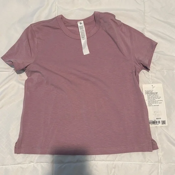 Lululemon Classic Fit Cotton Blend Tee - Picture 1 of 6